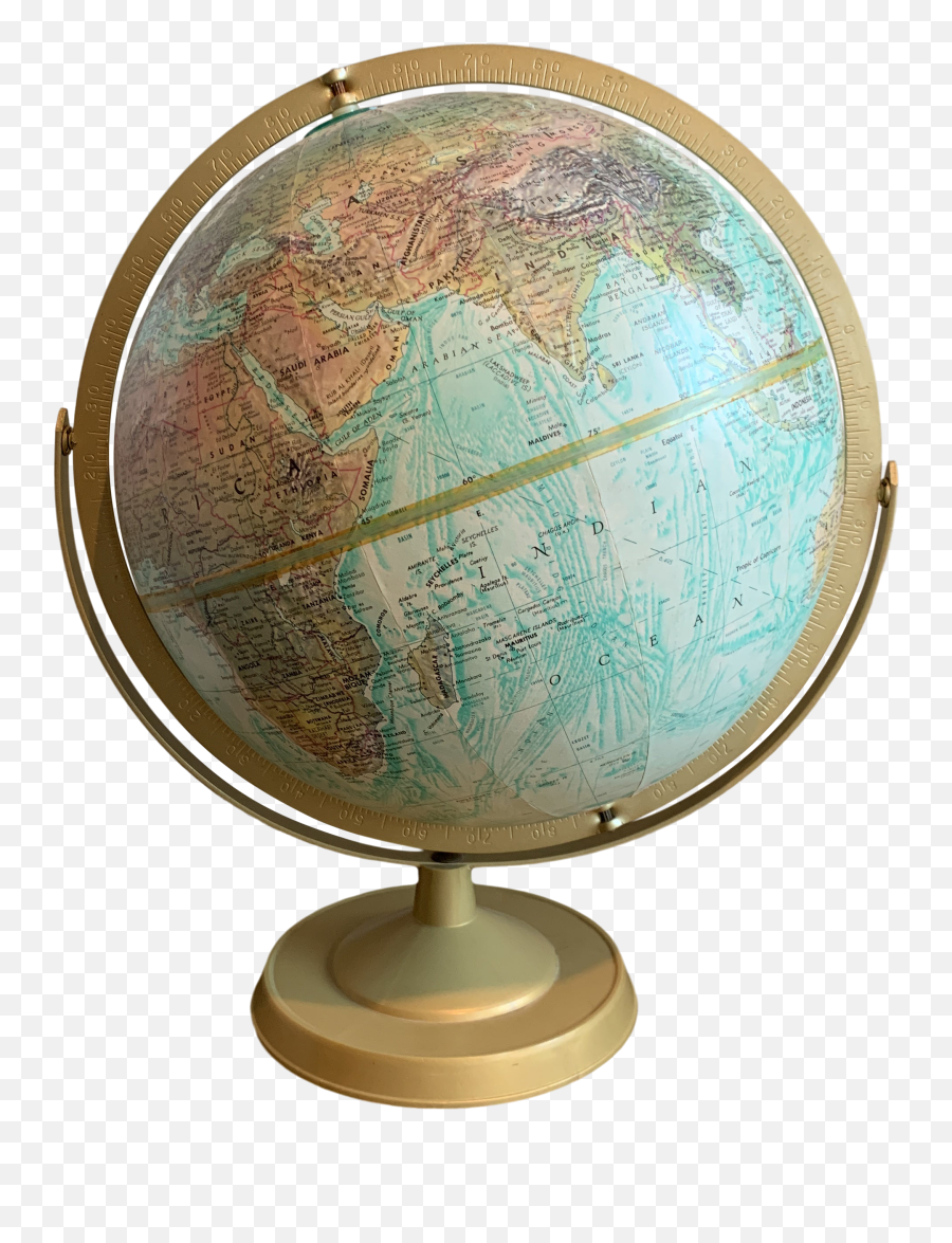 Repolgle Globes Inc Leroy M Tolman Cartographer World Ocean Series Desk Globe - Antique Png,Globe Transparent
