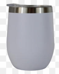 12oz Powder Coated Wine Goblet White - Serveware png