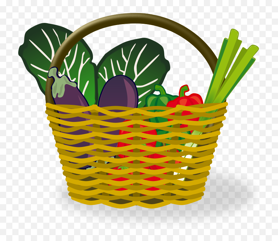 Vegetable Clipart - Clipart Vegetable Basket Png,Vegetables Transparent
