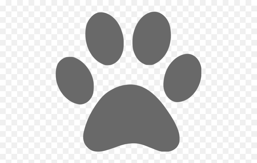 Dim Gray Paw Icon - Free Dim Gray Paw Icons Green Paw Prints Clip Art Png,Paw Png