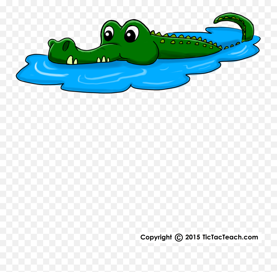Crocodile Can I Cross The River - Tictacteach Big Png,Crocodile Transparent