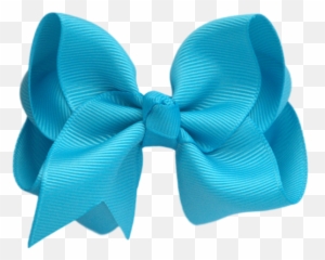 Download Blue Hair Bow Png - Transparent