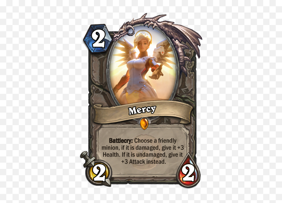 Overwatch Related Hearthstone Cards - Hearthstone Longest Card Text Png,Mercy Overwatch Png
