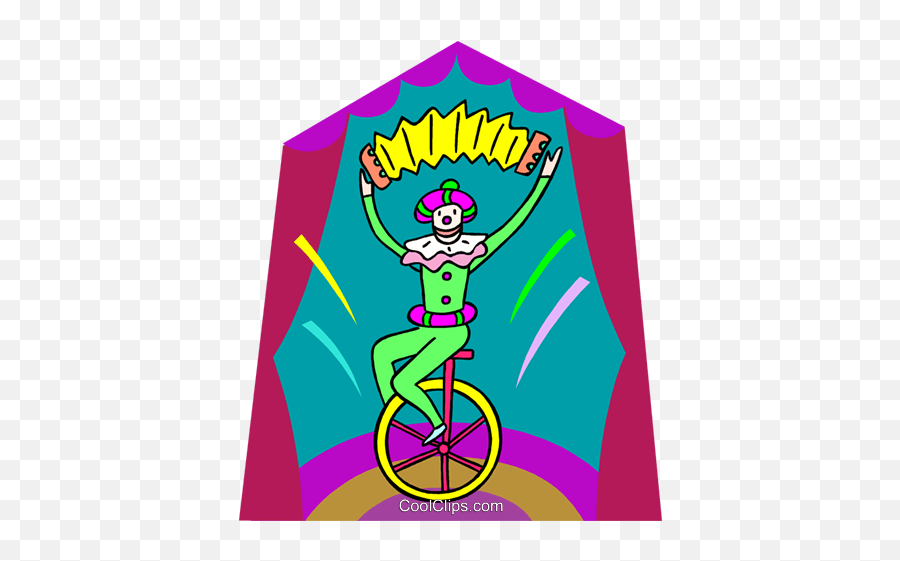 Clown With Accordion - Bicycle Png,Unicycle Png