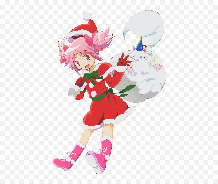 Ishileon Transparent Madoka And Kyuubey For Your Blog - Madoka Magica Christmas Png,Madoka Magica Transparent