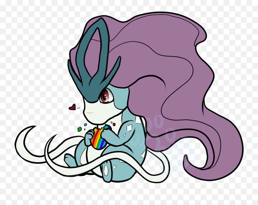 C Chibi Suicune By Rainbowdawg - Fur Affinity Dot Net Fictional Character Png,Suicune Png