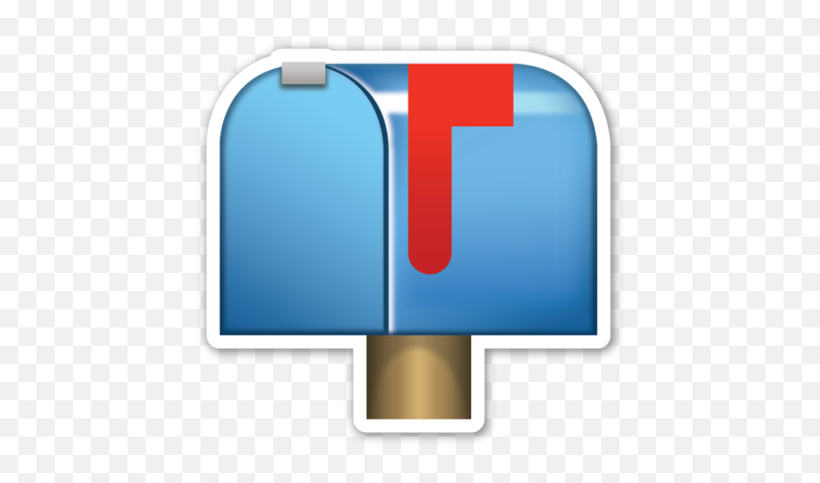 Closed Mailbox With Raised Flag Emoji Stickers - Vertical Png,American Flag Emoji Png