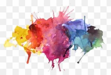 Colors Png 2 Image - Watercolour Paint Splatter Transparent Background