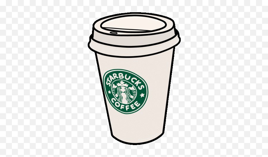 Animated Starbucks Coffee Cup - Starbucks Coffee Cup Cartoon Png,Starbuck Coffee Logo