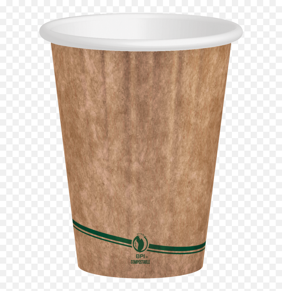 12 Oz Double Wall Kraft Hot Cup - Coffee Cup Png,Double Cup Png