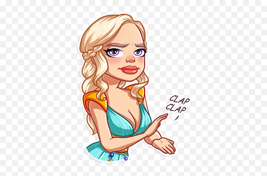 Daenerys Targaryen - Telegram Sticker Daenerys Targaryen Telegram Stickers Png,Daenerys Png