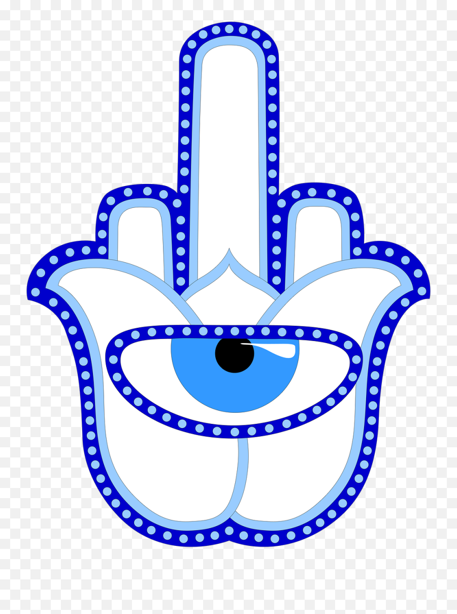 Hamsa Palm Amulet - 50 Stars In A Circle Png,Hamsa Png