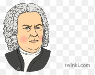 Johann Sebastian Bach Illustration - Johann Sebastian Bach Cartoon Png,Sebastian Png
