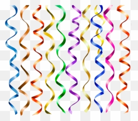 Confetti Streamers Party - Vertical png