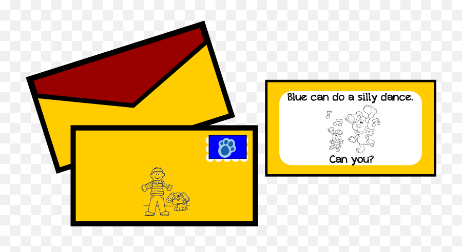 Download Hd The - Blueu0027s Clues Mail Letter Transparent Png Blues Clues Letter,Blues Clues Png
