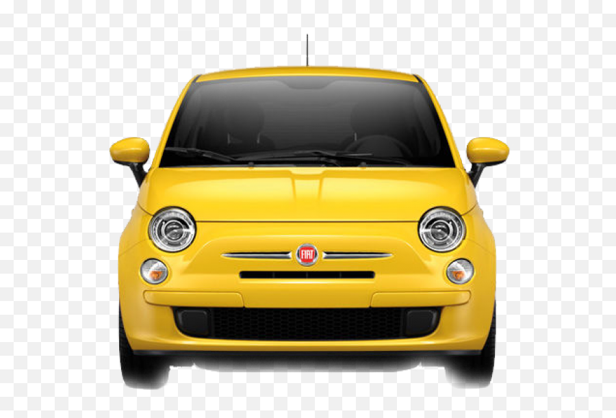 Fiat Yellow Png Image Front View Images Download - Car Vector Front Png,Car Front View Png