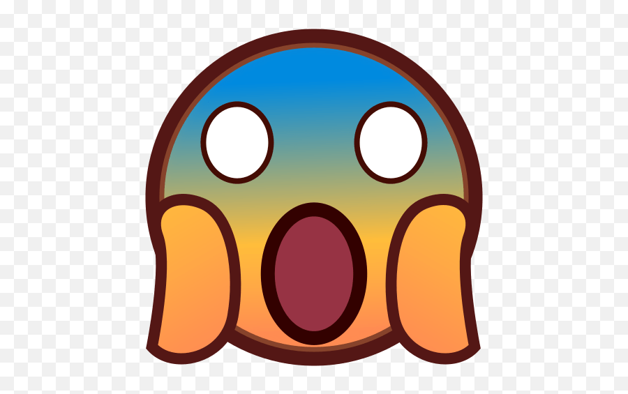 Scream Emoji Png Picture 598523 - Emoji Facebook Fear Png,Scared Emoji Png
