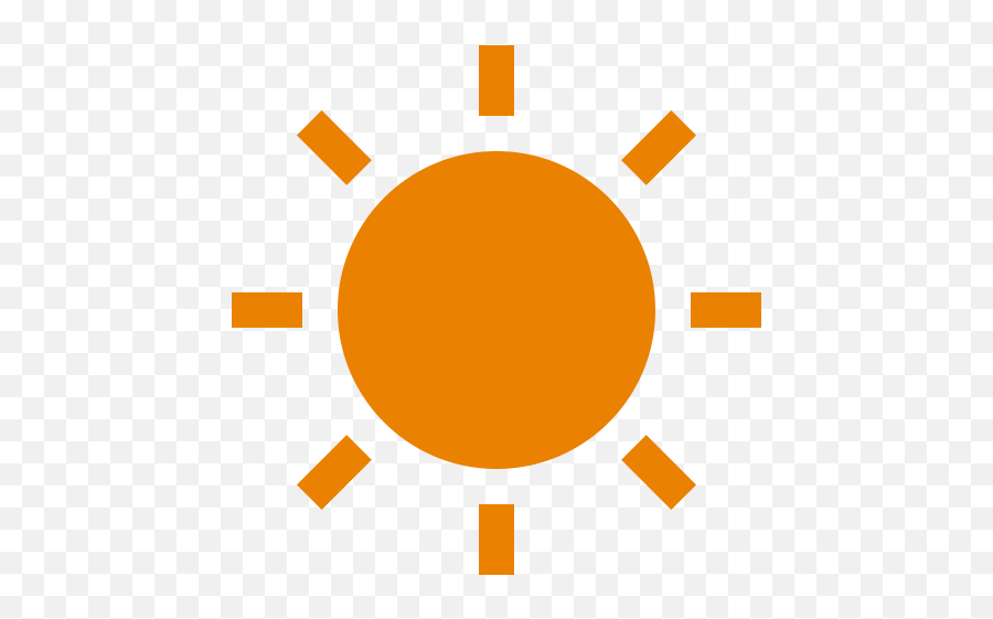 Orange Sun Icon Png Symbol - Light Dark Icon Png,Orange Icon Png