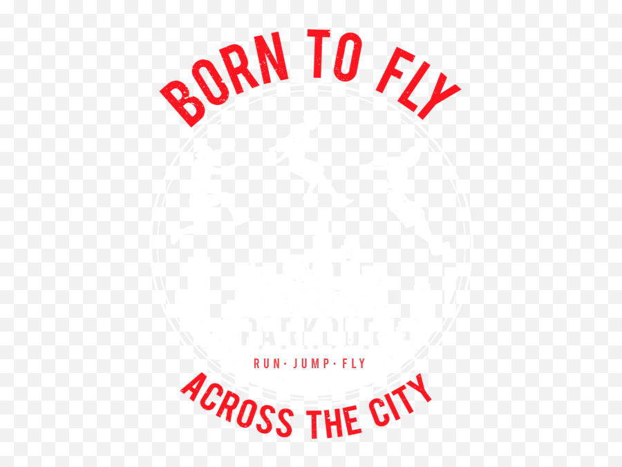 Funny Parkour Urban Free Running Print Born To Fly Greeting Card - Language Png,Parkour Icon