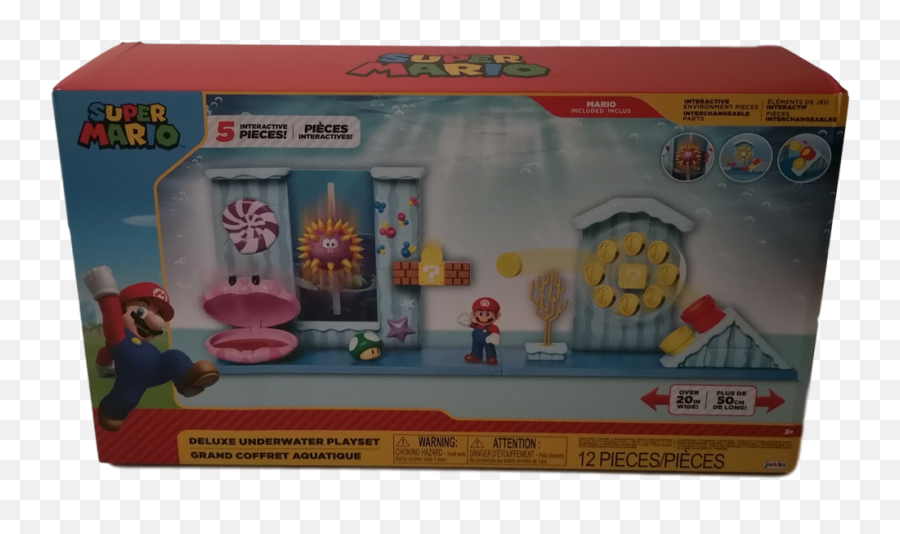 Super Mario Deluxe Underwater Playset - Lego Png,Mario Pipe Png