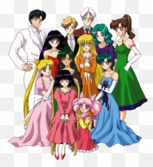 Brj Th3 Prty Lf3styl3 Kw33n U200du0027s - Sailor Scouts Moon Group png