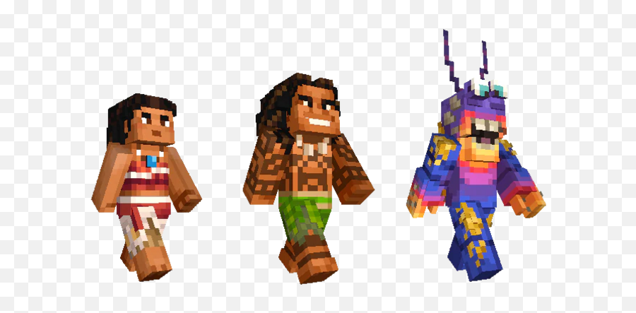 Moana And Xbox Characters Come To Minecraft - Minecraft Moana Skin Pack Png,Moana Png Transparent