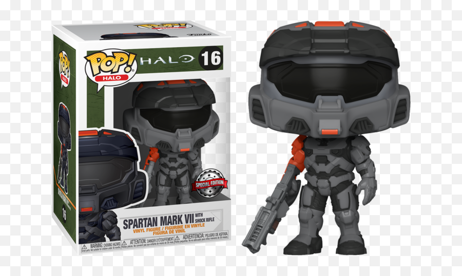 Pop Halo - Halo Infinite 14 Spartan Mark Vii With Vk78 Halo Infinite Funko Pop Png,Halo Spartan Strike Icon