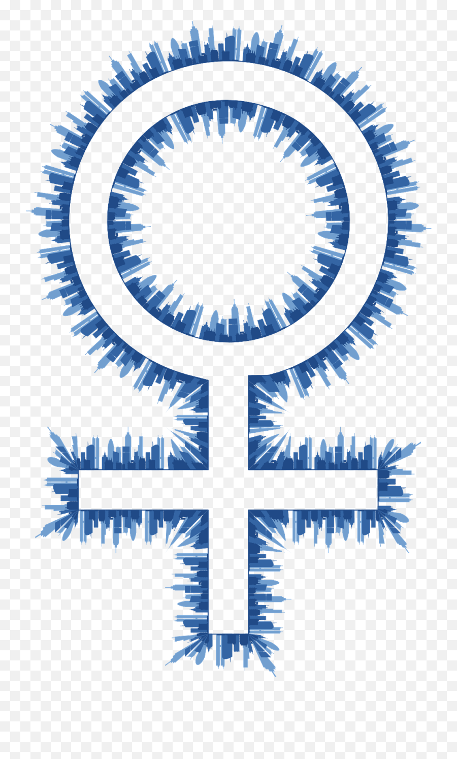 Female Symbol Skyline Transparent Png - Stickpng Erkeklik Sembolü,We Can Do It Feminist Icon