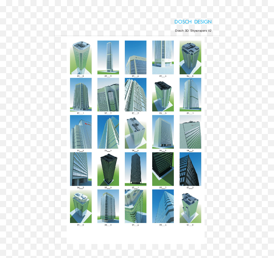 Dosch Design - Dosch 3d Skyscrapers V2 Skyscraper Png,Skyscrapers Png