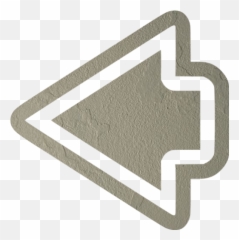 Concrete Arrow Left Icon - Free concrete icons Left Orange Arrow Png