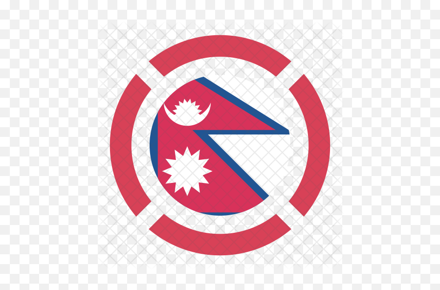 Nepal Flag Icon Of Flat Style - Solomon Guggenheim Museum Png,Nepal Flag Png