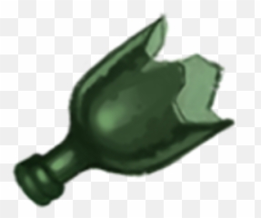 Broken Bottle - Green Png