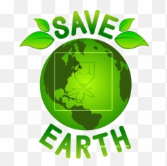 Save Earth Transparent Background Png - Emblem