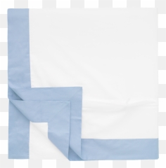 Blue Block Border Duvet - Silk png