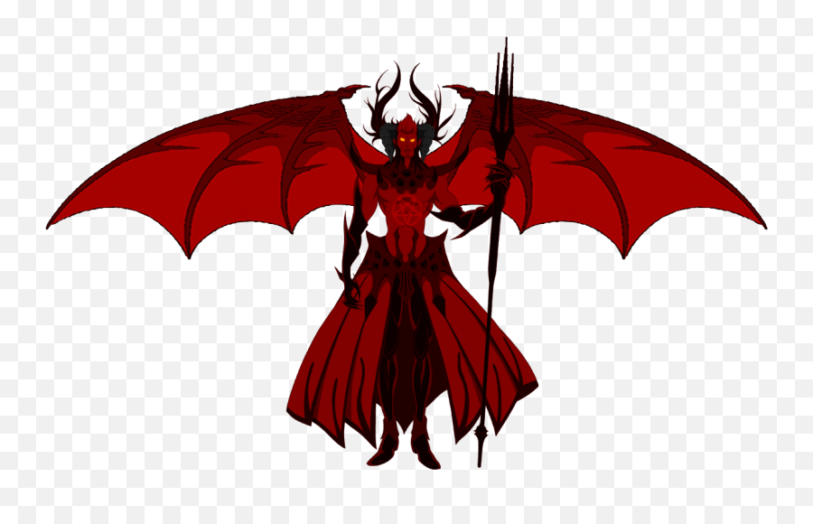 Devil Clipart Wings - Satan With Wings Transparent Cartoon Demon Belzebuth  Png,Demon Wings Png - free transparent png images 