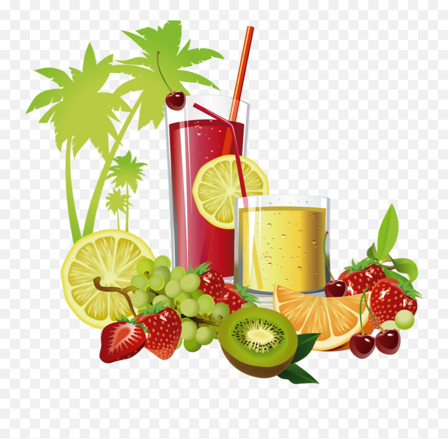 Tube Boissons Cocktails Png Fruits Vector Cocktail - Mai Tai,Cocktail Png