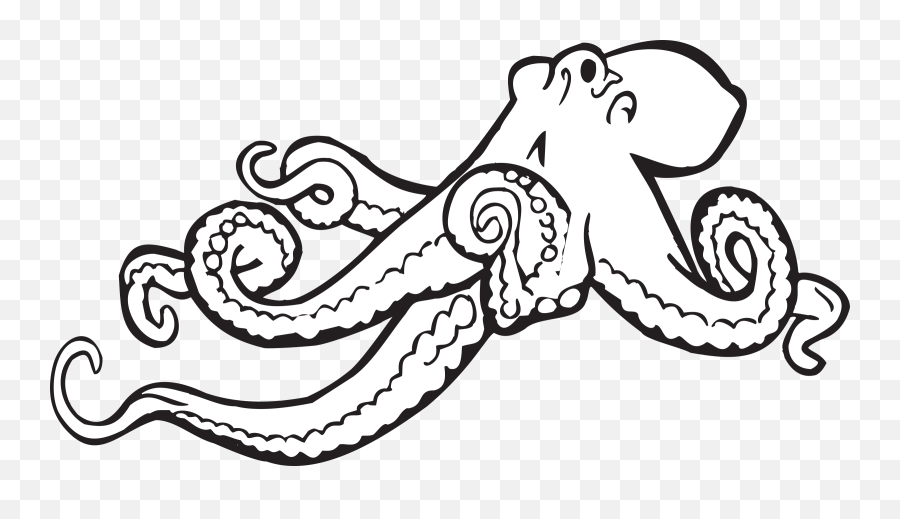 Octopus Vector Hd Png 25 Free Images Starpng - Clipart Octopus Black And White,Octopus Transparent Background