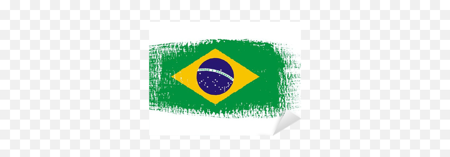 Brushstroke Flag Brazil With - Brazil Flag Png,Bandeira Brasil Png