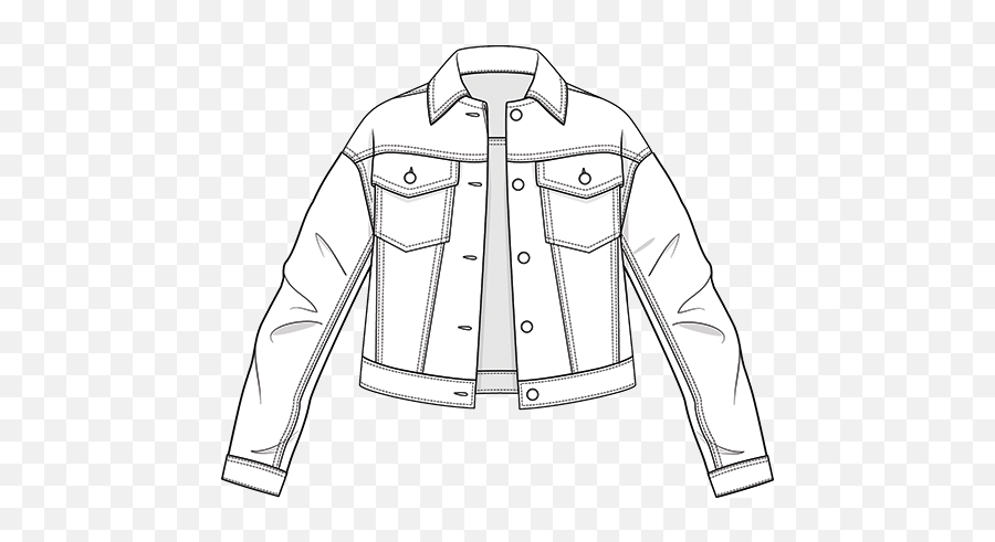 Drawing Jackets Jaket Transparent Png - Leather Jacket,Straight Jacket Png