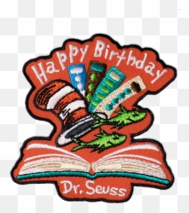 Dr Seuss Birthday Scout Patch - png