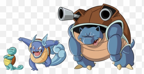 Squirtle Wartortle Blastoise Gif - Cartoon Full Size Png Squirtle Wartortle Blastoise,Blastoise Png