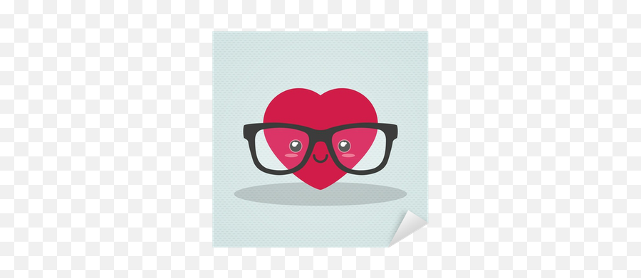 Nerdy Heart With Glasses - Nerd Love Png,Deal With It Glasses Transparent Background