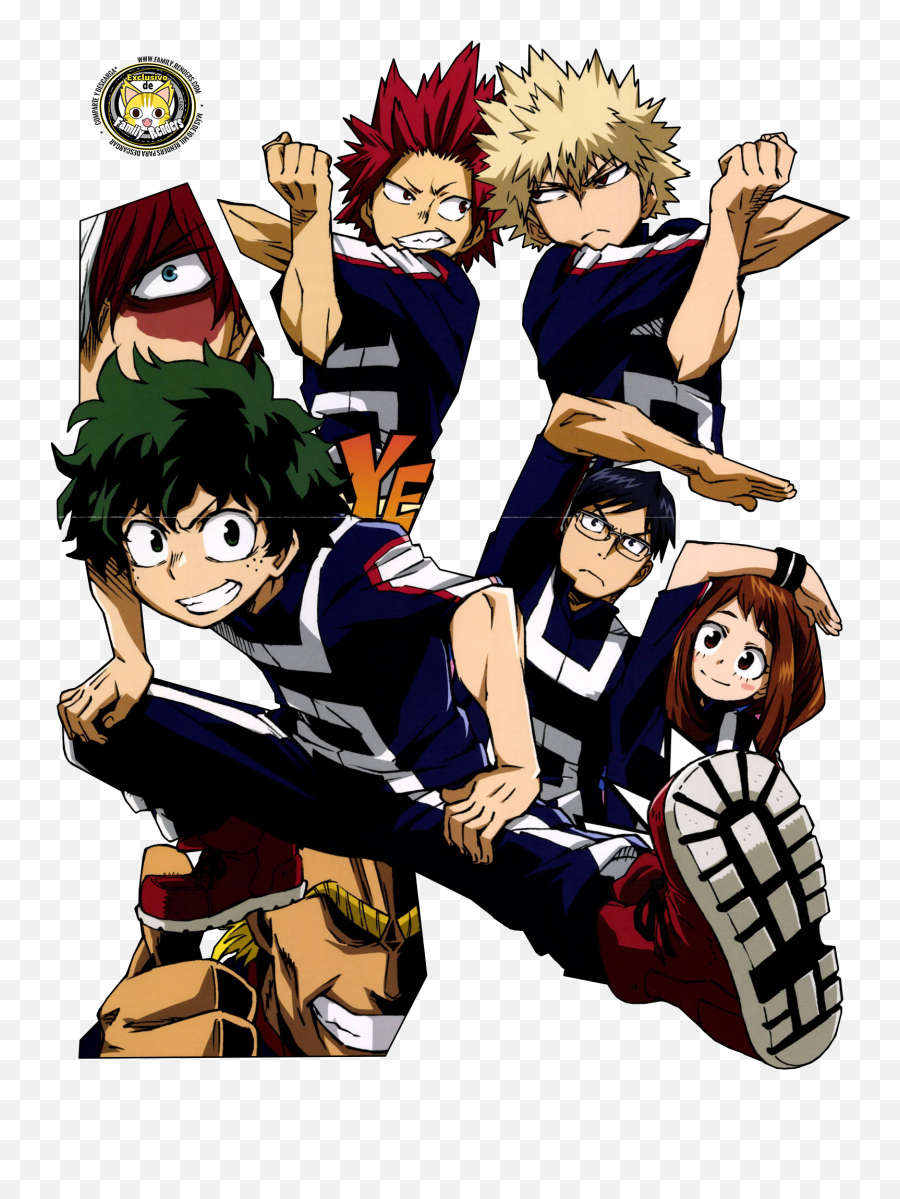 Render Midoriya Ida Ochaco Bakugo Png