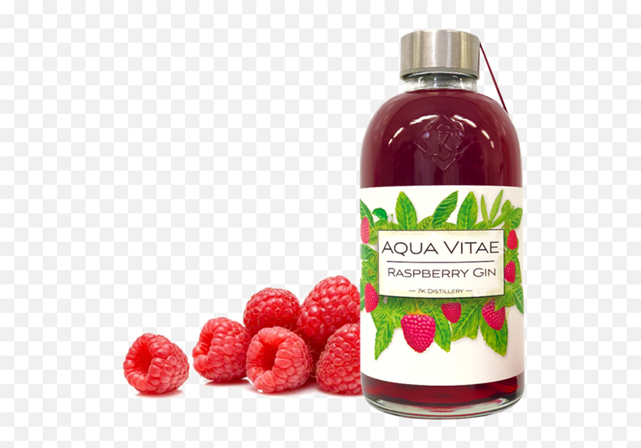 Raspberry Gin U2014 7k Distillery - Raspberry Pomegranate Png,Raspberries Png