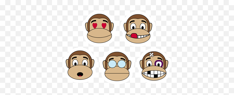 Just - Cartoon Png,Monkey Emoji Png
