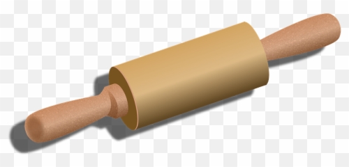 Wooden Rolling Pin Clipart - png