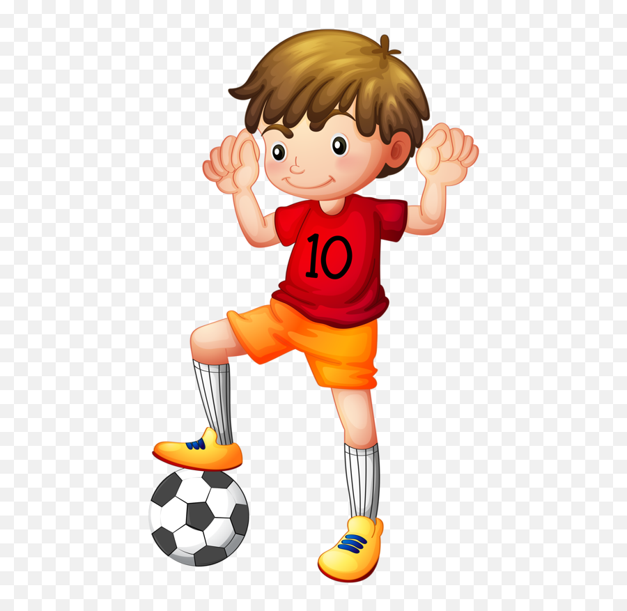 Art Wall Kids Clipart Boy - Sport Boy Clipart Png,Football Clipart Png