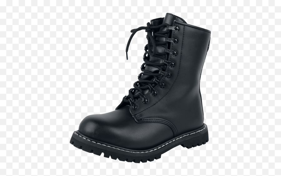 Download Combat Boots Men Boot Black Leather Shaft Height - Dr Martens All Black Boots Png,Boot Png