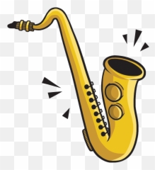 Download Sax Clipart Png - Mardi Gras Saxophone