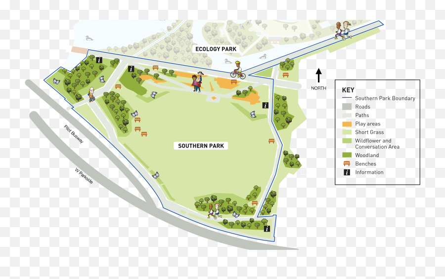 Southern Park - The Land Trust Map Png,Park Png